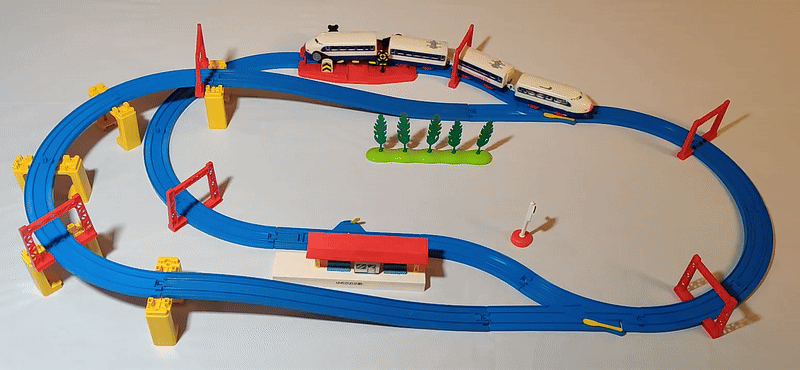Plarail Hikari with Light New Overpass Set